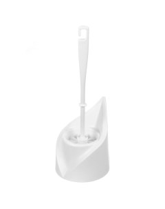 Ерш для туалета Капля напольный пластик белый MPG960416 961680 Мультипласт