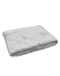 Одеяло 2 спальное 172х205 см Эконом силиконизированное волокно 200 г м2 всесезонное чехол 100 полиэс Домвелл