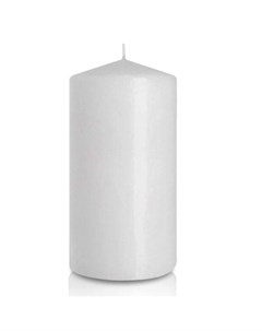Свеча декоративная 12х6 см колонна Белая Bartek candles