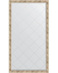 Зеркало напольное Exclusive G Floor 108x198 прованс с плетением с фацетом в багетной раме Evoform