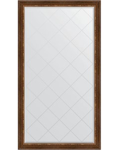 Зеркало напольное Exclusive G Floor 111x201 римская бронза с фацетом в багетной раме Evoform