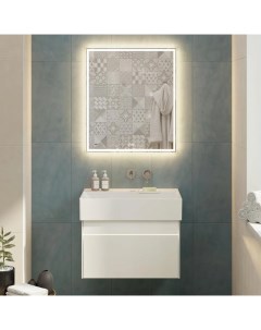 Мебель для ванной Logica 70 подвесная белоснежная без отверстий под смеситель Kerama marazzi