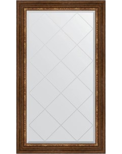 Зеркало Exclusive G 76x131 римская бронза в багетной раме с гравировкой Evoform