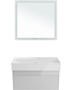 Мебель для ванной Logica 90 подвесная белоснежная без отверстий под смеситель Kerama marazzi