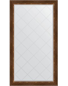 Зеркало Exclusive G 96x171 римская бронза в багетной раме с гравировкой Evoform