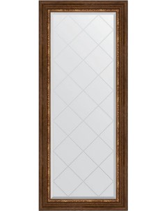 Зеркало Exclusive G 66x156 римская бронза в багетной раме с гравировкой Evoform