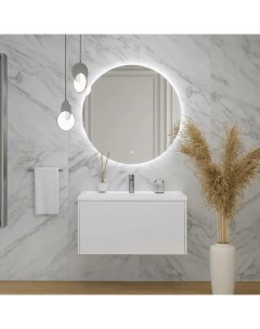 Мебель для ванной Klaufs 90 1Y New белая подвесная Velvex