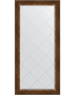 Зеркало Exclusive G 76x158 римская бронза в багетной раме с гравировкой Evoform