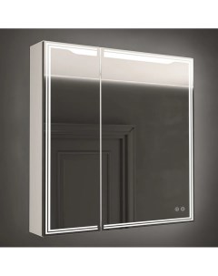 Зеркало шкаф Merano R 80х80 белое с LED подсветкой 6000К Art&max