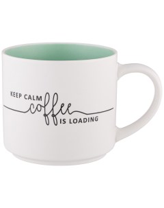 Кружка Keep calm coffee is loading 470 мл Lefard