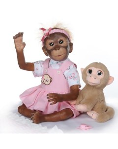 Мягконабивная кукла Реборн обезьяна Чичи 55 см Reborn