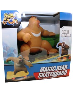 Игрушка на радиоуправлении Большой медведь на скейте FMR 004BСВЕТЛЫЙ 41 см Balbi