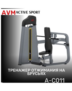 Тренажер для зала AVM A C011 отжимание на брусьях профессиональный силовой Avm active sport