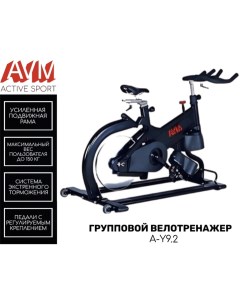 Велотренажер AVM A Y9 2 групповой профессиональный для тренировок в зале и дома Avm active sport