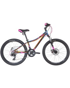 Подростковый велосипед Katrina 24 Disc год 2020 цвет Фиолетовый ростовка 12 Novatrack