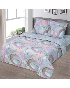 Комплект постельного белья Вальс двуспальный бязь голубой Арт-дизайн