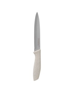 Нож для нарезки 13 см сталь пластик молочный Speck light Kuchenland