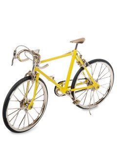 Фигурка модель 1 10 Велосипед шоссейник Racing Bike желтый Art east