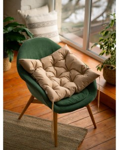Подушка на стул для дома в бежевом цвете Аксиоматекс