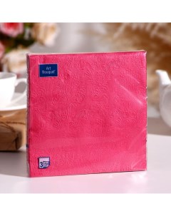Салфетки бумажные Art Bouquet Розовый палевый Барокко 33х33 3 слоя 16 листов Nobrand