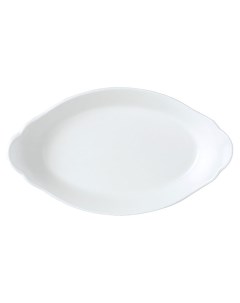 Блюдо овальное Simpl White фарфоровое 34 5x19 5 см белое Steelite