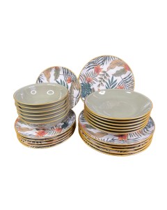 Набор столовой посуды 24 предмета на 6 персон LOTUS Турецкий фарфор Porline porselen