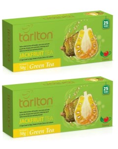 Чай зеленый JackFruit 25 пакетиков х 2 шт Tarlton
