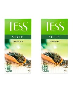 Чай зеленый стайл 25 пакетиков х 2 шт Tess