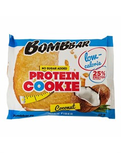 Печенье Protein Cookie низкокалорийные 40 г вкус кокос Bombbar