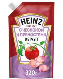 Кетчуп С чесноком и пряностями 320 г Heinz