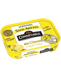 Сардины без костей в оливковом масле с лимоном 140г Connetable