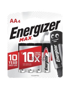 Батарейка Алкалиновая Max Aa 1 5v Упаковка 4 Шт E300157105 арт E3001 Energizer