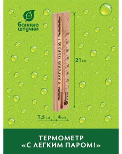 Термометр С легким паром 21x4x1 5 см 18018 Банные штучки