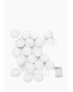 Гирлянда 20 шариков LED Белая от батареек 3 5 м Lares&penates