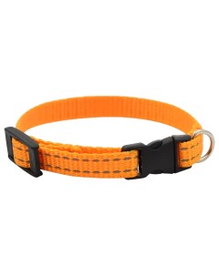 Ошейник для собак Fresh Line апельсиновый светоотражающий 1см обхват шеи 15 25см Zooexpress