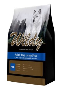 Сухой корм для собак Adult Dog Grain Free с белой рыбой 15 кг Wildy