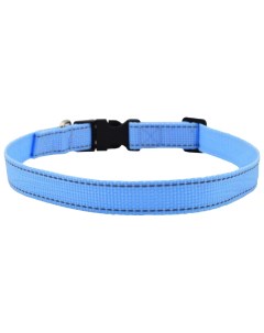 Ошейник для собак Fresh Line голубой светоотражающий обхват шеи 40 55см Zooexpress