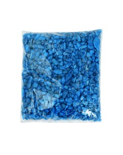Грунт для аквариума Zoo One Синий Сапфир натуральный камень фракция 5 10 мм 1 кг Zooone