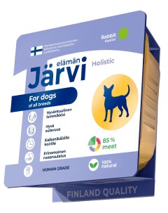 Консервы для собак мясной паштет для всех пород с кроликом 100 г Jarvi