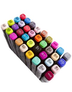 Набор маркеров для скетчинга AL7497 основные цвета 36 шт Alingar