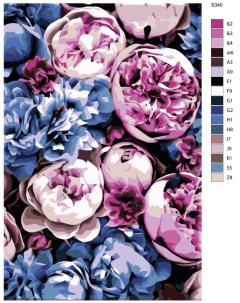 Картина по номерам Цветы S340 холст на подрамнике 40x60см Brushes-paints