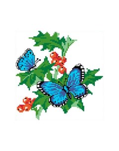 Набор для вышивания Бабочки на смородине Каролинка