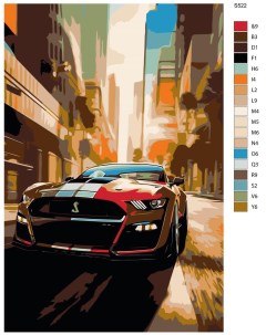 Картина по номерам Машины S522 холст на подрамнике 40x60см Brushes-paints