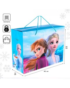 Пакет коробка 40 х 30 х 15 см холодное сердце Disney