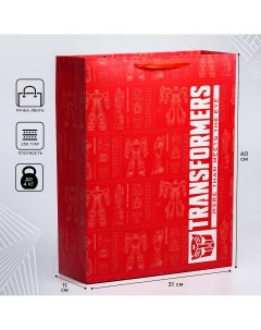 Пакет ламинированный вертикальный 31 х 40 х 11 см трансформеры Hasbro