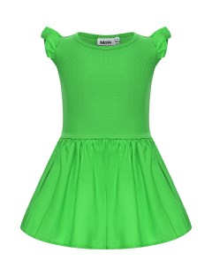 Платье с рукавами крылышками зеленое Molo