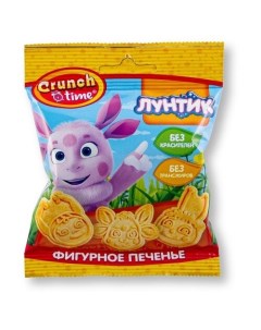 Печенье Crunch time фигурное Лунтик 20 г в ассортименте Сладкая сказка