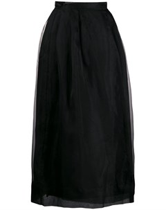 Jourden плиссированная юбка из органзы 40 черный Jourden