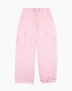 Розовые брюки трансформеры Easy fit Gloria jeans