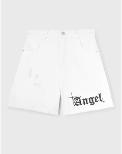 Белые шорты Baggy с принтом Angel Gloria jeans
